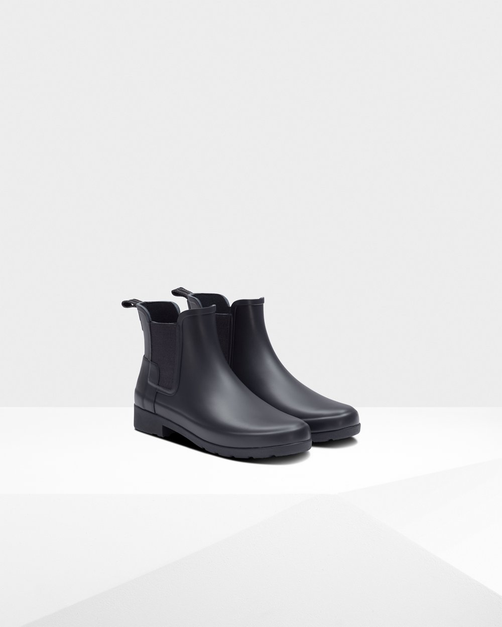 Womens Chelsea Boots - Hunter Refined Slim Fit (72SBOGTMQ) - Navy
